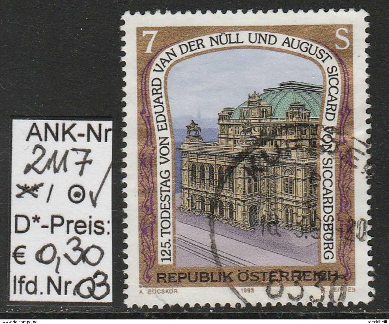 22.1.1993  -  SM Aus Satz  "Bildende Kunst"   -   O  Gestempelt  -  Siehe Scan  (2117o 01-04) - Used Stamps