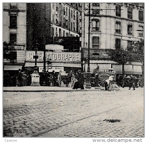 CPA 75020 TOUT PARIS XXe Et XIe - Rond-Point Et Rue De Ménilmontant ° F. F. Fleury N° 2039 * Cinéma - Arrondissement: 20