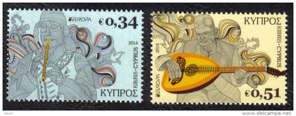 CHYPRE 2014 - Instruments De Musique Nationaux, Europa 2014 - 2 Val Neufs // Mnh - 2014