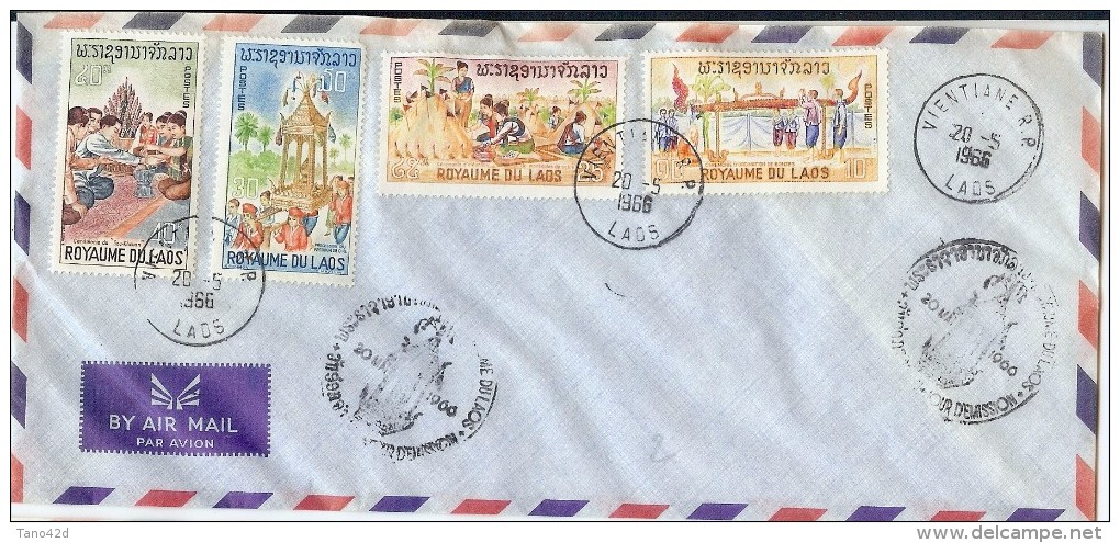 LMM13 - LAOS (ROYAUME) - LETTRE AVION - Laos