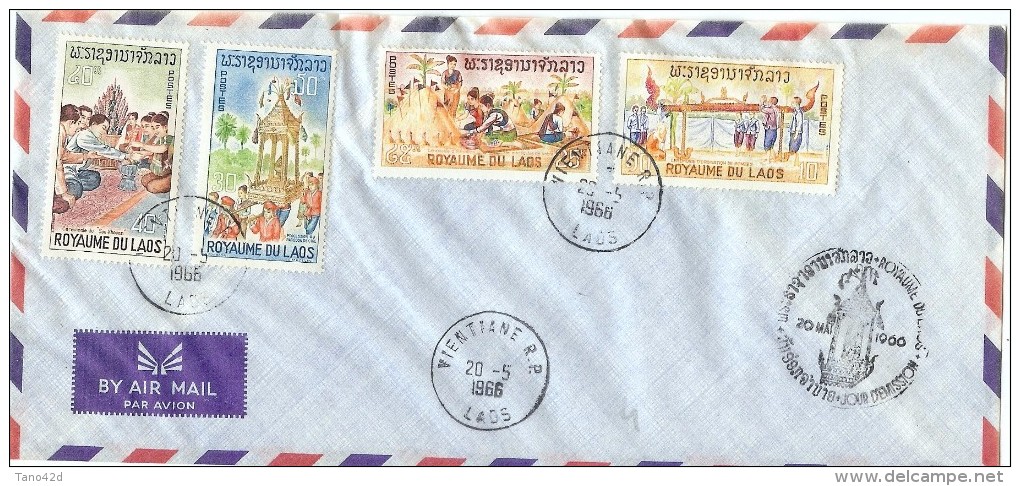 LMM13 - LAOS (ROYAUME) - LETTRE AVION - Laos