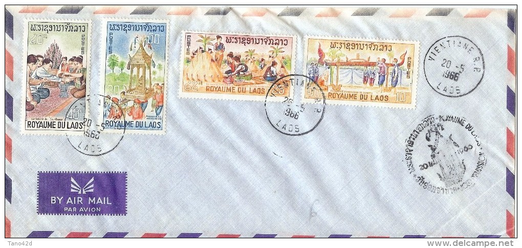 LMM13 - LAOS (ROYAUME) - LETTRE AVION - Laos