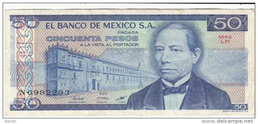 Mexico #73 50 Pesos 1981 Banknote Currency Money - Mexico