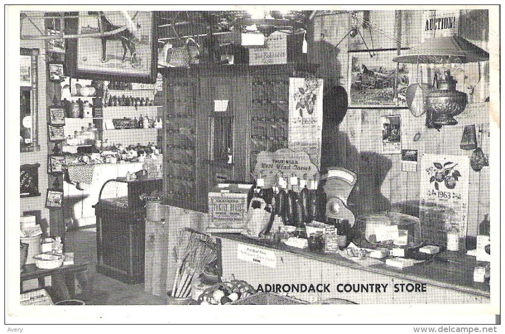 "The Adirondack Country Store  Ice Cream Parlor, Lake George, New York  Some Wear - Lake George