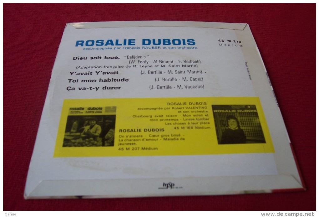 ROSALIE  DUBOIS  ° DIEU SOIS LOUE + 3 TITRES - Volledige Verzamelingen