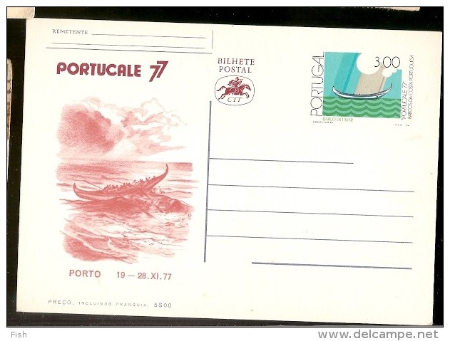 Portugal &   Postal Máximo, PORTUCALE 1977(297) - Bateaux