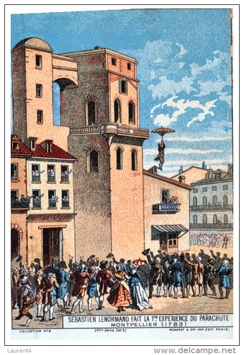 (187) 1st Parachute Jump In Montpellier 1783 - Fallschirmspringen