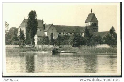 Rarität Reichenau Mittelzell Bodensee Kahn Kirche Um 1930 Sw - Radolfzell