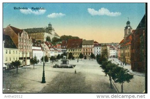 Rarität Weißenfels Marktplatz Kirche Burg Schloß Um 1915 - Weissenfels