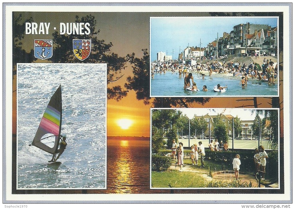 NORD PAS DE CALAIS - 59 - NORD  - BRAY DUNES  - CPSM GF Couleur Multivues - Bray-Dunes