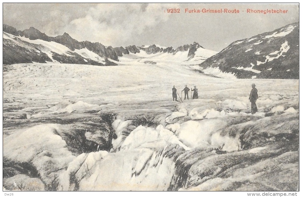 Furka-Grimsel-Route - Rhonegletscher - Edition Photoglos - Carte Non Circulée - Mountaineering, Alpinism