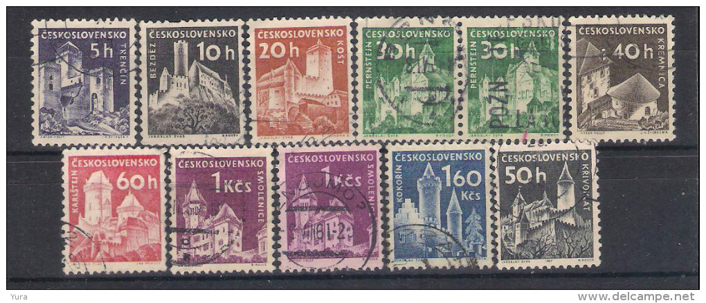 Czechoslovakia 1960/3 Mi Nr 1185/92, 1431  Castles (a1p1) - Castillos