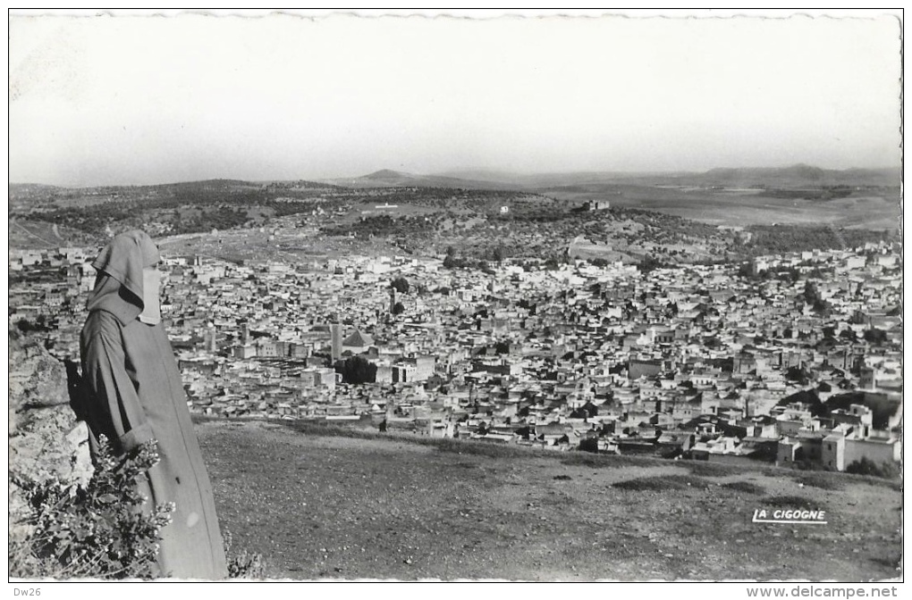 Fez - Vue Sur La Ville Ancienne - Fatma - Carte La Cigogne N°95.201.16, Dentelée - Fez (Fès)