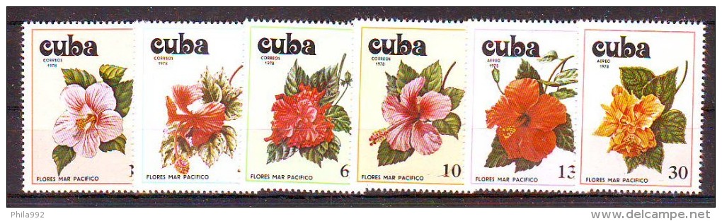 Cuba 1978 Y Flora Plants Flowers Mi No 2356-61 MNH - Nuevos
