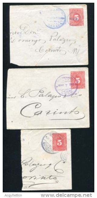 NICARAGUA STATIONERY 1896 MATAGALPA GRANADA LEON POSTAL HISTORY - Nicaragua