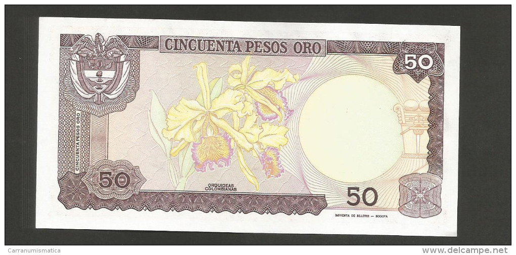 COLOMBIA - El BANCO De La REPUBLICA - 50 PESOS De ORO (1986) - CAMILO TORRES - Colombia