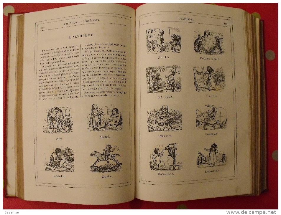 Hetzel. Stahl Macé. reliure 1964 du Magasin d´éducation et de récréation. (1ère année). Jules Verne