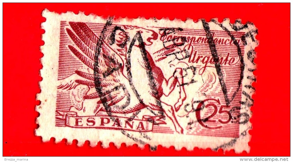 SPAGNA - Usato - 1939 - Espressi - Pegaso - Urgente - 25 - Exprès