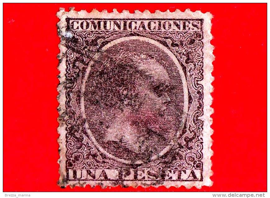 SPAGNA - Usato - 1889 - Re Alfonso XIII - Ritratto Da Bambino - 1 P - Usati