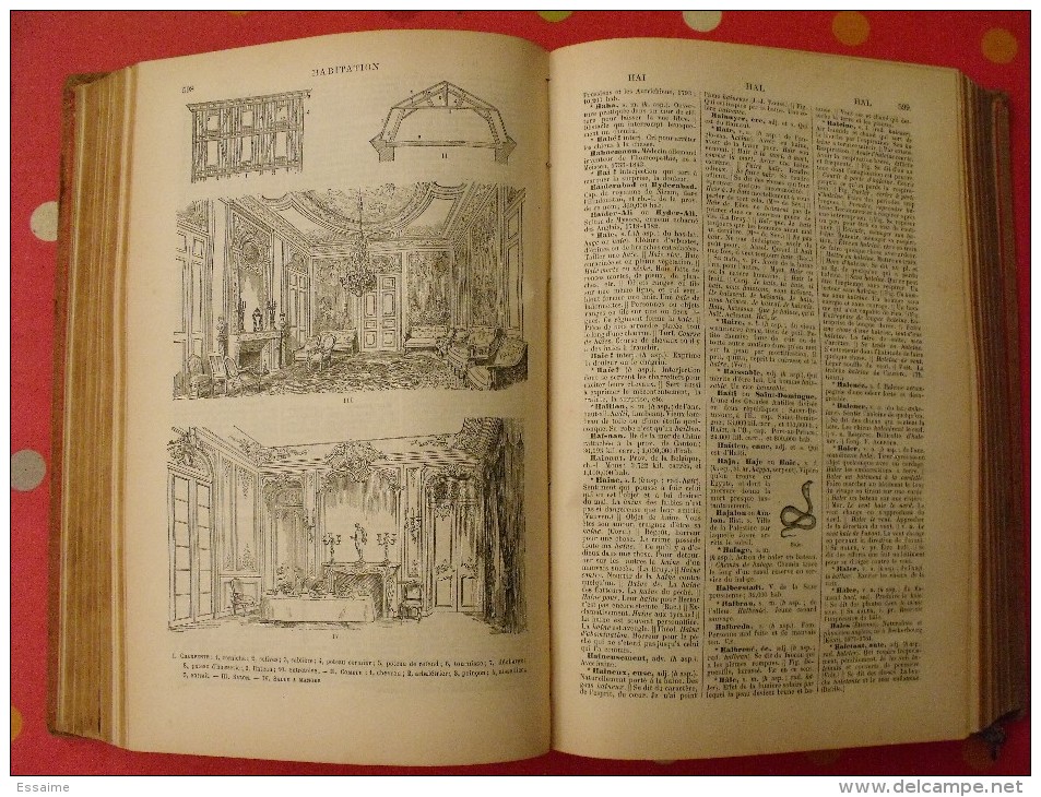 Bescherelle ainé. nouveau dictionnaire de la langue française. Garnier sd (vers 1878)