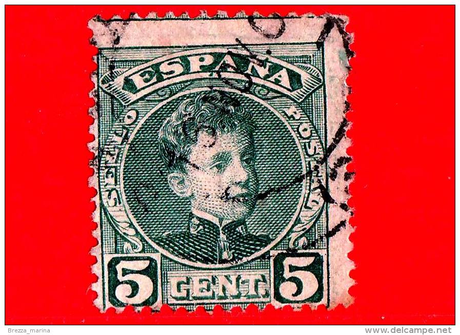 SPAGNA - Usato - 1901 - Ritratto Di Alfonso XIII Giovane - 5 - Usati