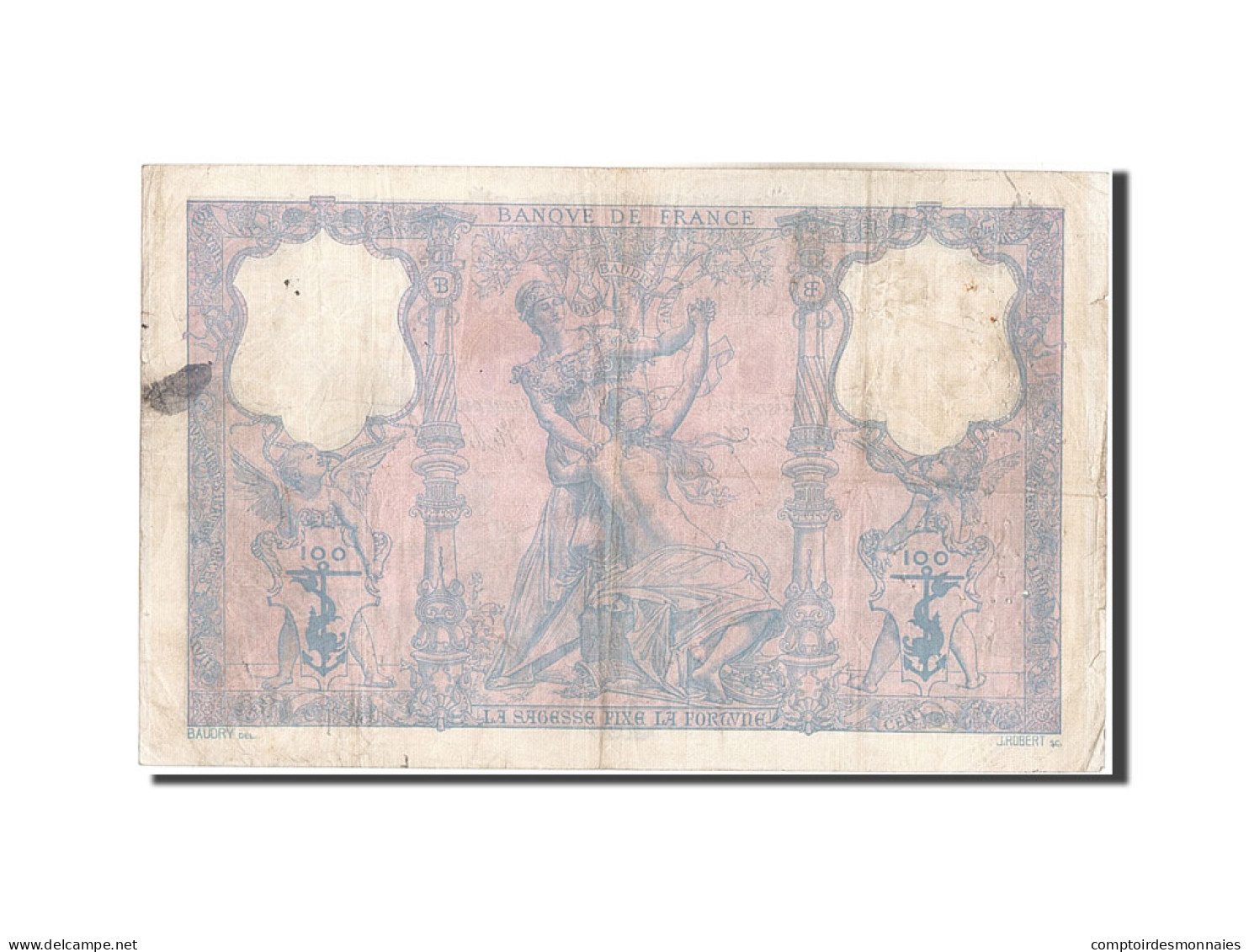 Billet, France, 100 Francs, 100 F 1888-1909 ''Bleu Et Rose'', 1906, 1906-07-05 - 100 F 1888-1909 ''Bleu Et Rose''
