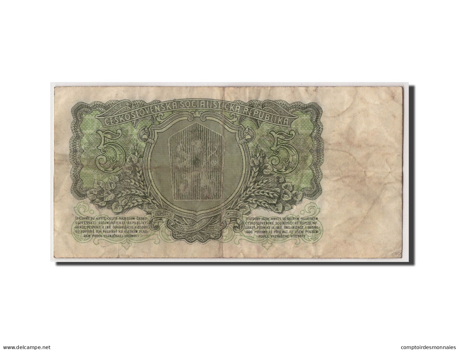 Billet, Tchécoslovaquie, 5 Korun, 1961, TB, Fayette:82b - Tchécoslovaquie