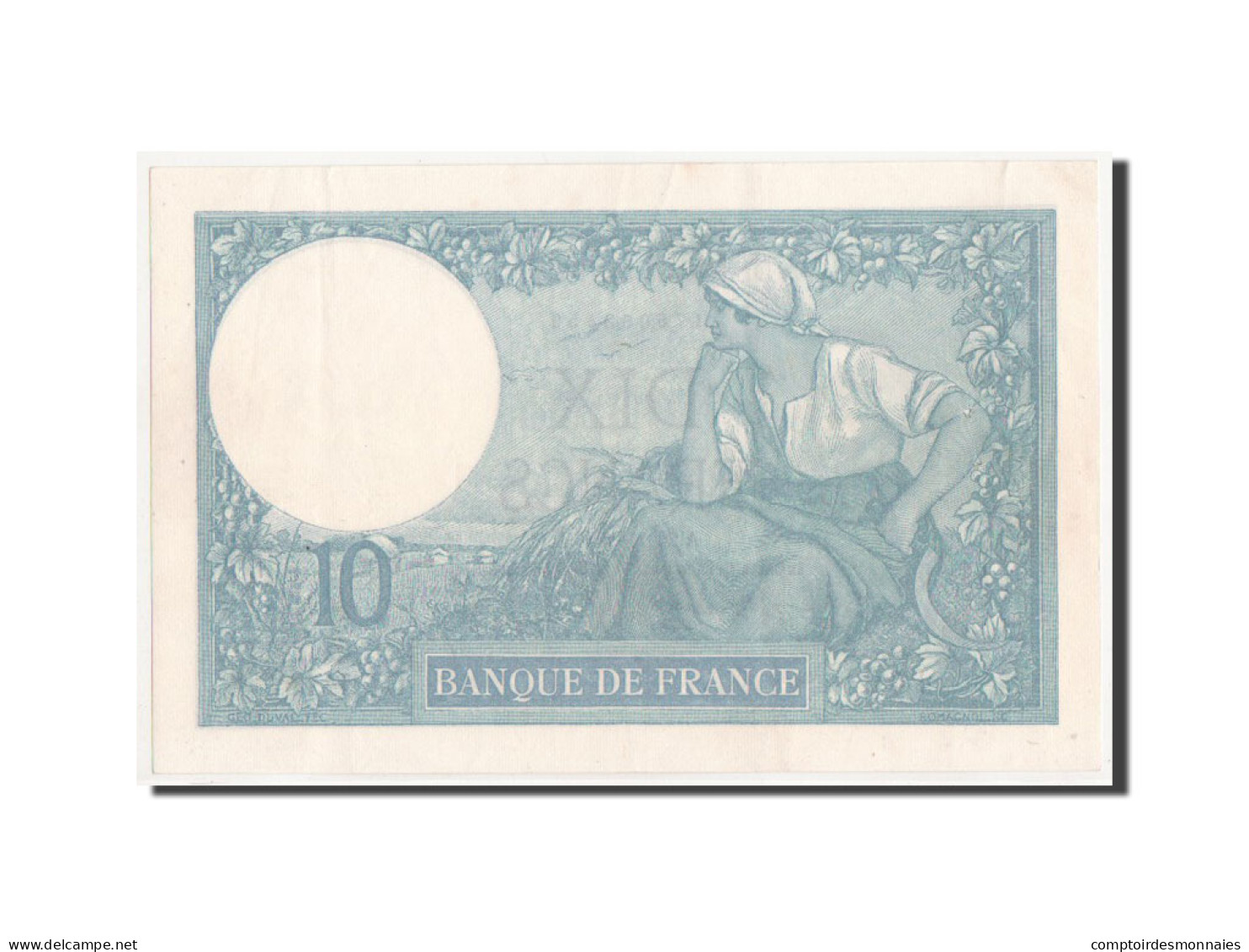 Billet, France, 10 Francs, 10 F 1916-1942 ''Minerve'', 1920, TTB+, Fayette:6.4 - 10 F 1916-1942 ''Minerve''