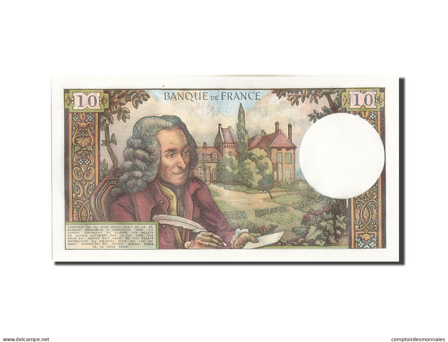 Billet, France, 10 Francs, 10 F 1963-1973 ''Voltaire'', 1973, 1973-06-07, SPL - 10 F 1963-1973 ''Voltaire''
