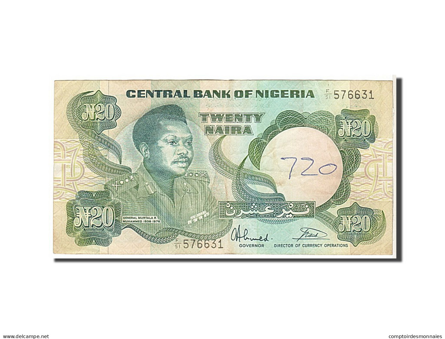 Billet, Nigéria, 20 Naira, 1984, KM:26b, TTB - Nigeria