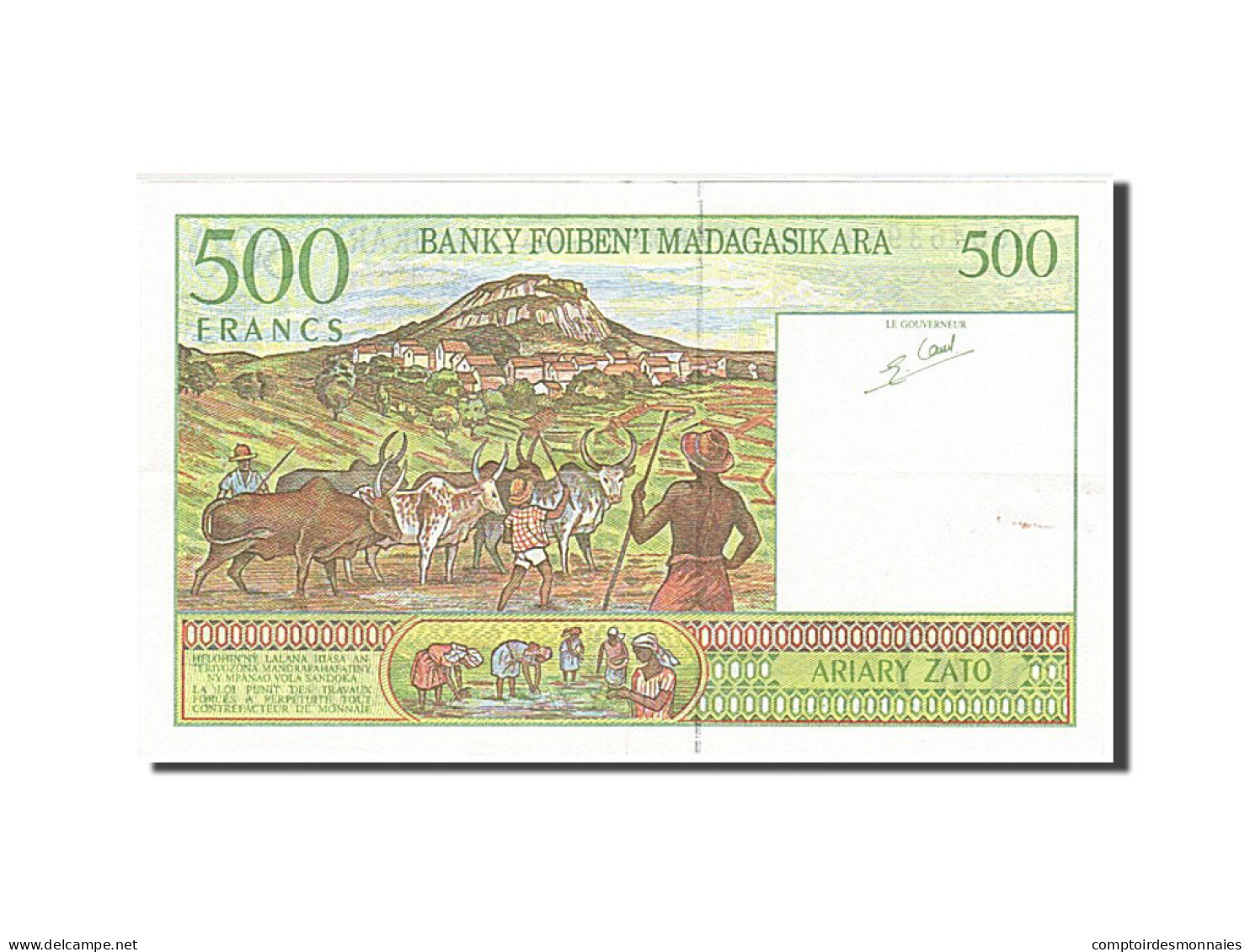 Billet, Madagascar, 500 Francs = 100 Ariary, 1994, TTB - Madagaskar