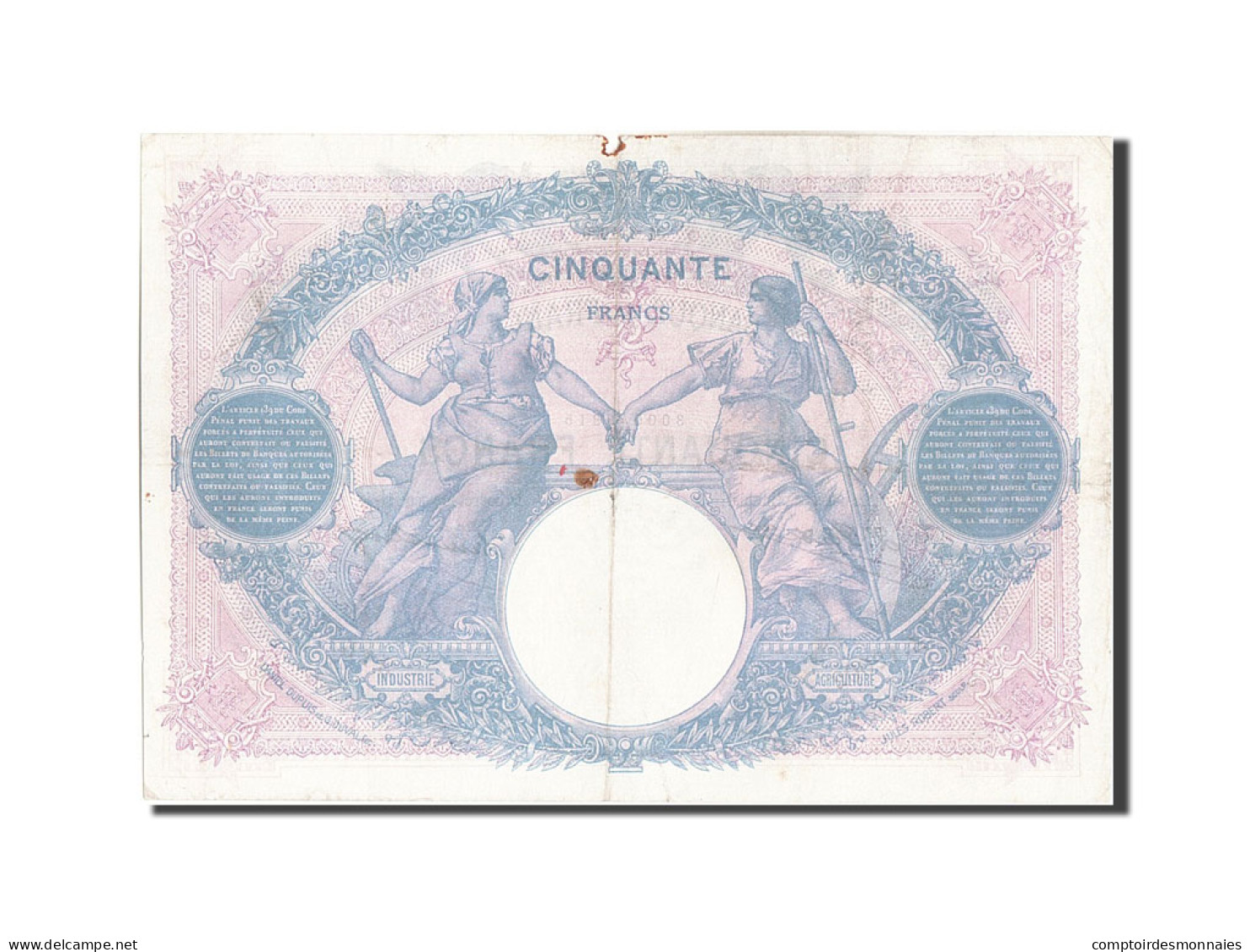 Billet, France, 50 Francs, 50 F 1889-1927 ''Bleu Et Rose'', 1926, TB+ - 50 F 1889-1927 ''Bleu Et Rose''