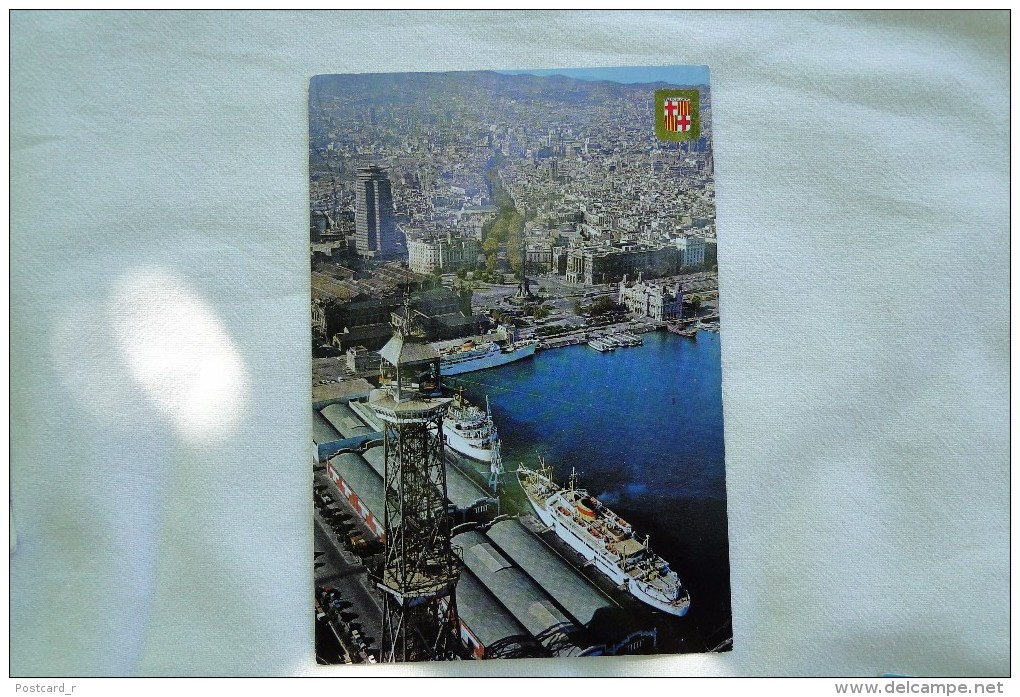 Spain Barcelona Puerto Vista Aerea Stamp 1978   A 40 - Barcelona