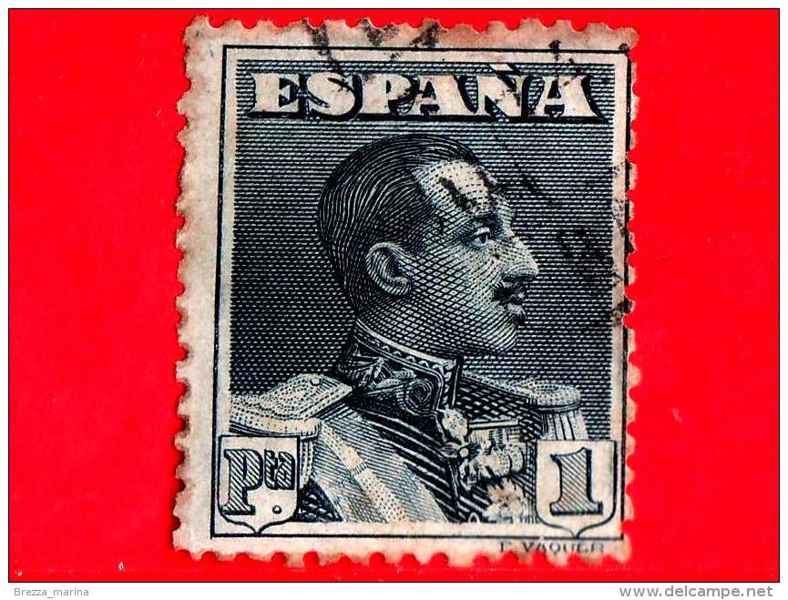 SPAGNA - Usato - 1924 - Re Alfonso XIII - Ritratto In Uniforme Militare - 1 P - Usati