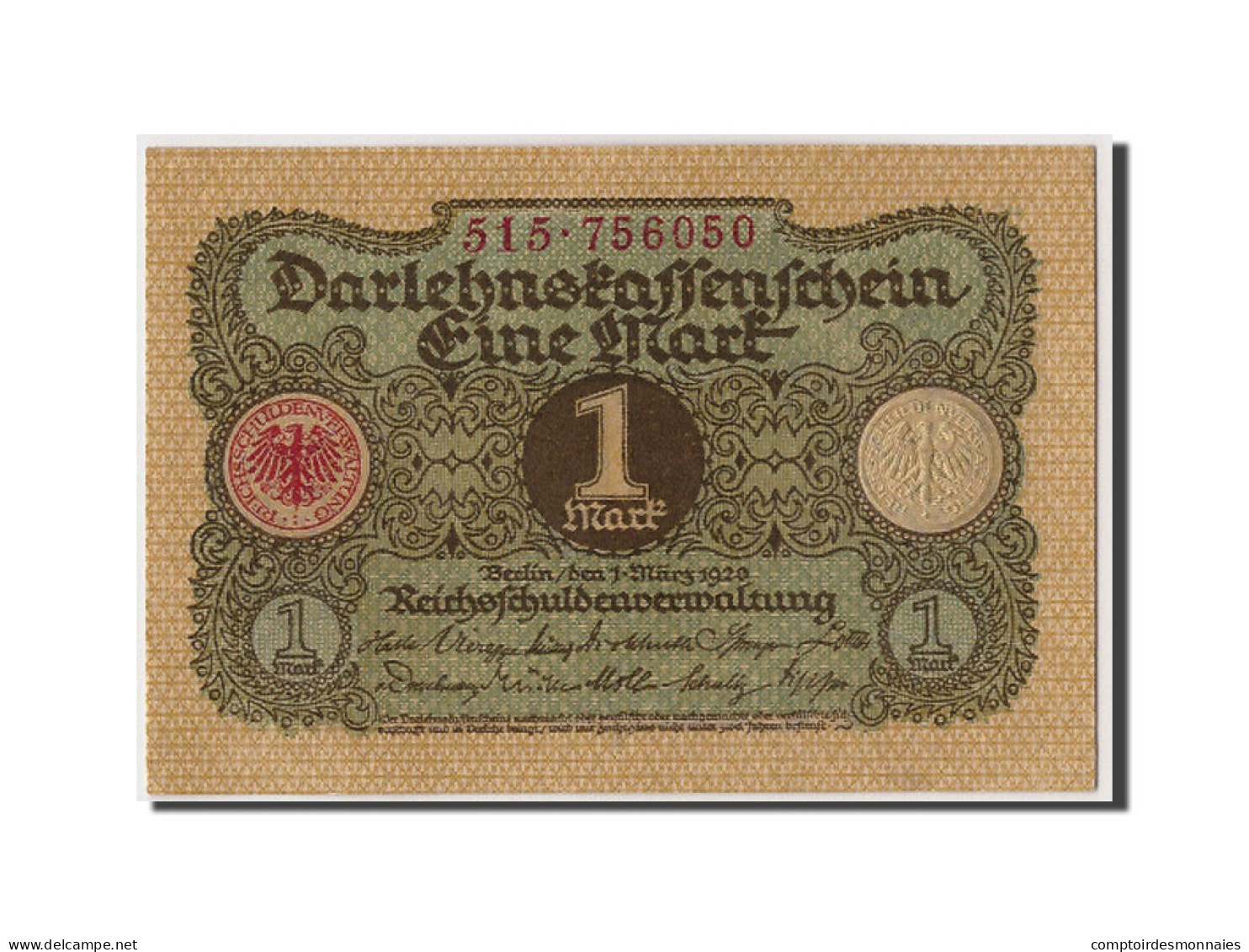 Billet, Allemagne, 1 Mark, 1920, 1920-03-01, NEUF - Administración De La Deuda