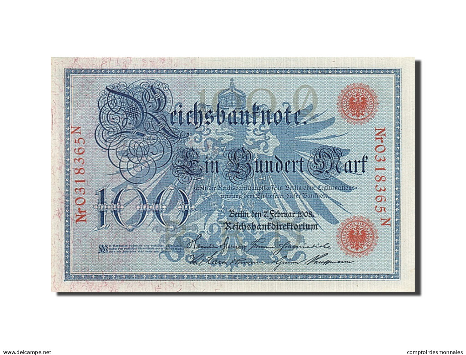 Billet, Allemagne, 100 Mark, 1908, 1908-02-07, NEUF - 100 Mark