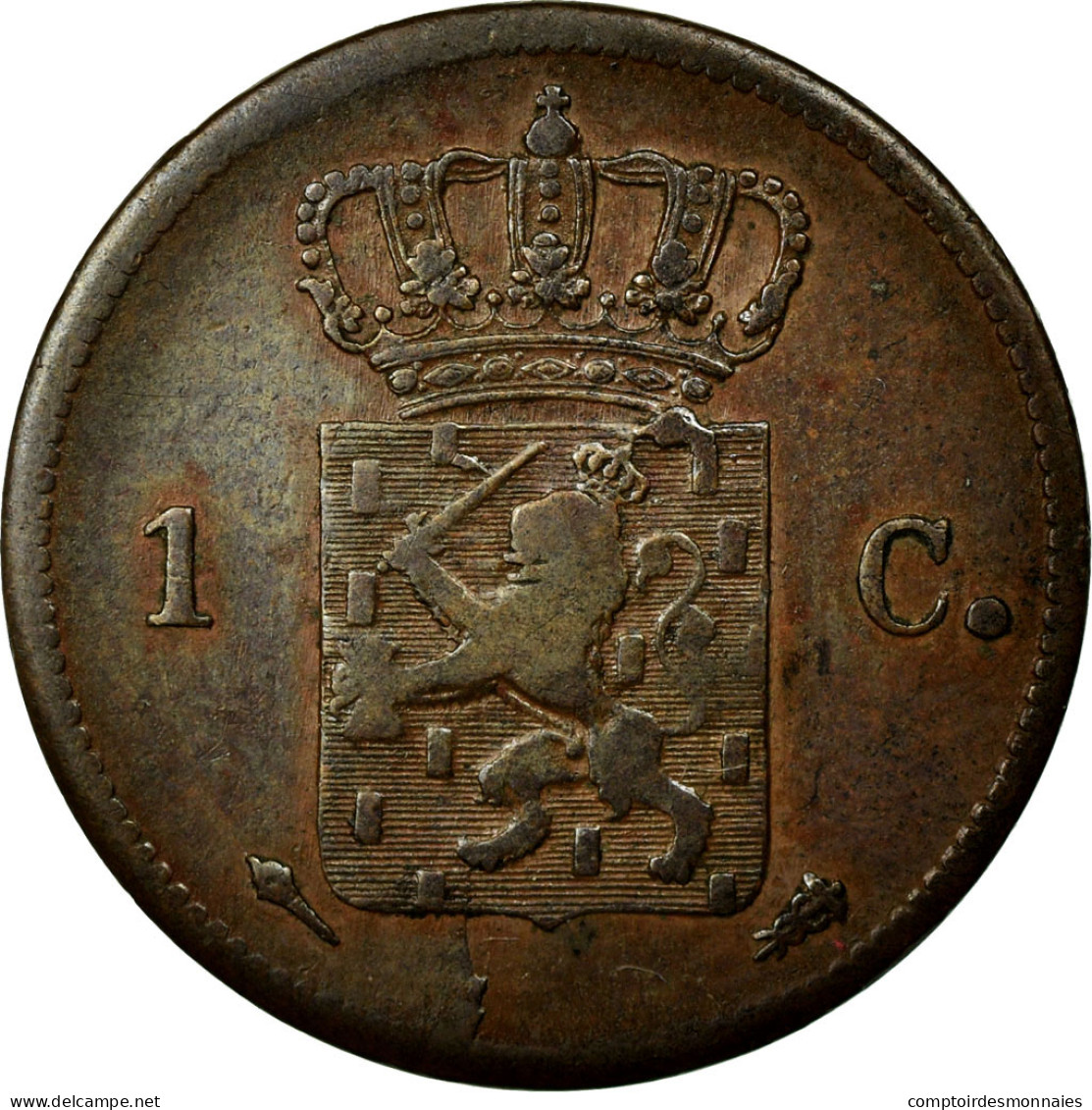 Monnaie, Pays-Bas, William I, Cent, 1822, TTB, Cuivre, KM:47 - 1815-1840: Willem I.