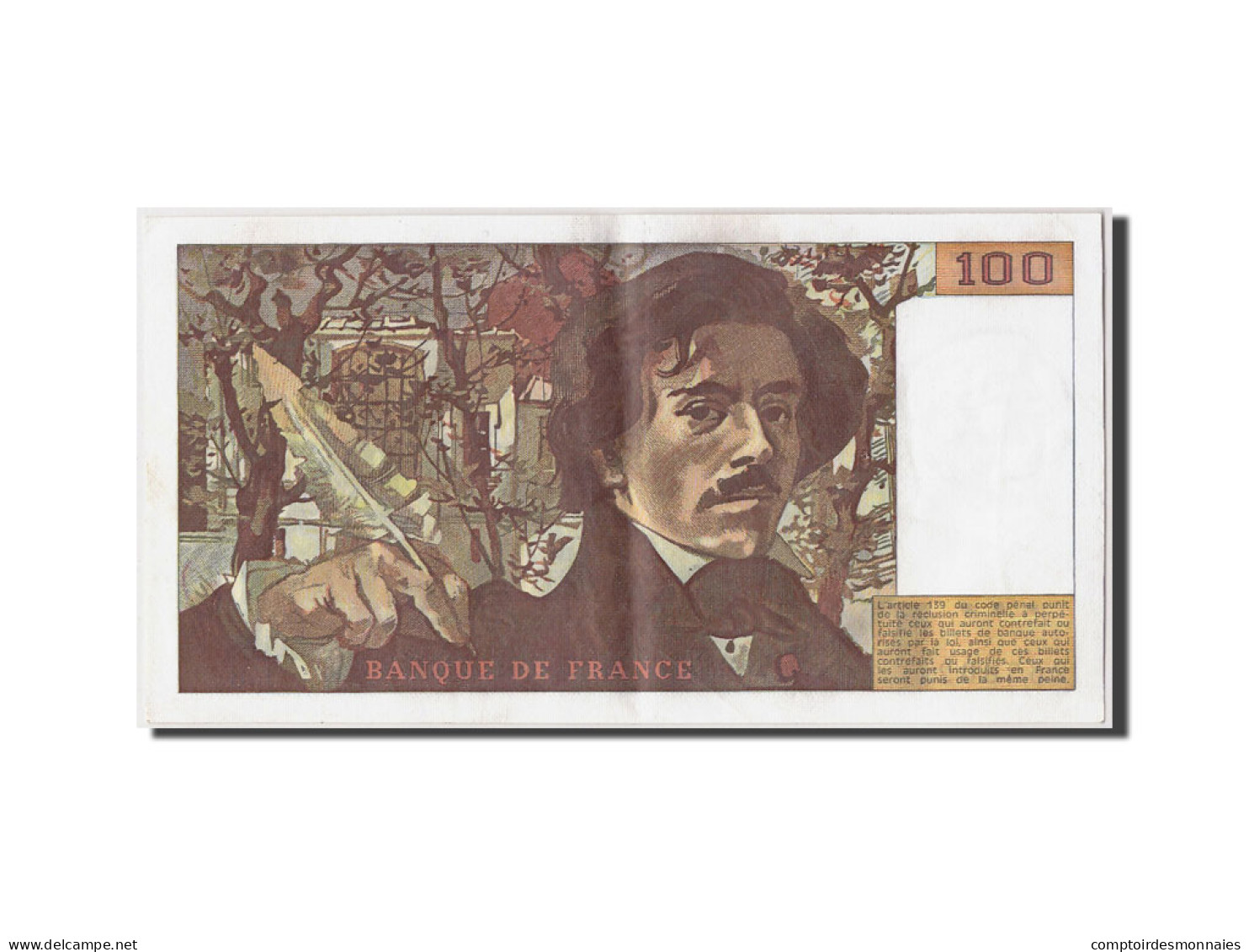 Billet, France, 100 Francs, 100 F 1978-1995 ''Delacroix'', 1978, SUP - 100 F 1978-1995 ''Delacroix''