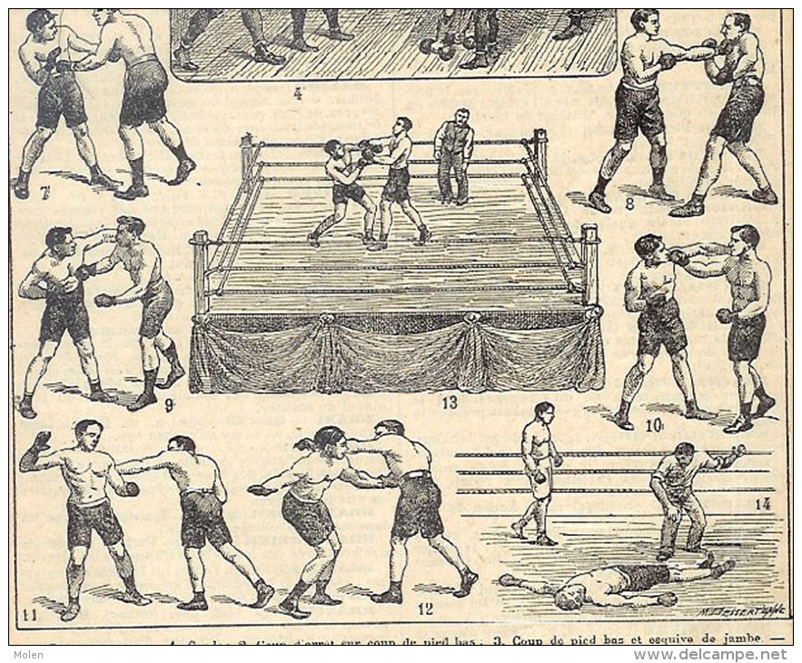 BOXE * Boksen  Boxing Boxeo Boxen * Gravure Engraving Gravierung Incisione Grabado Gravado   R315 - Other & Unclassified