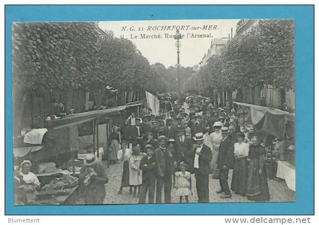 CPA 21 - Le Marché Rue De L'Arsenal ROCHEFORT SUR MER 17 - Rochefort