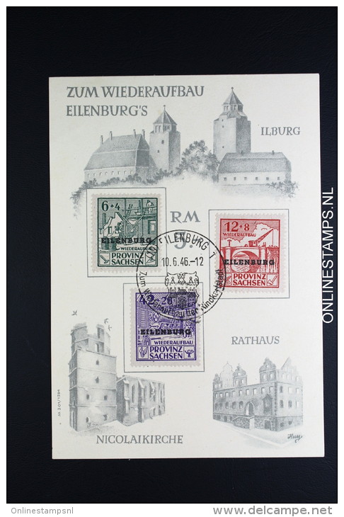 SBZ  Zum Wiederafbau Eilenburg's 1946     I-IV - Gebraucht