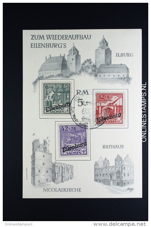 SBZ  Zum Wiederafbau Eilenburg's 1946     I-IV - Afgestempeld