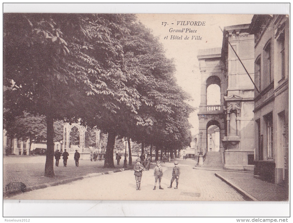 VILVOORDE : Grand'Place Et Hôtel De Ville - Vilvoorde