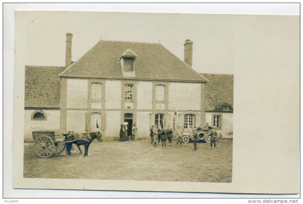 RELAIS DE CHASSE - à Identifier - Chasseurs, Voiture Ancienne - Belle Photo, Carte Avec Animation - A Identifier