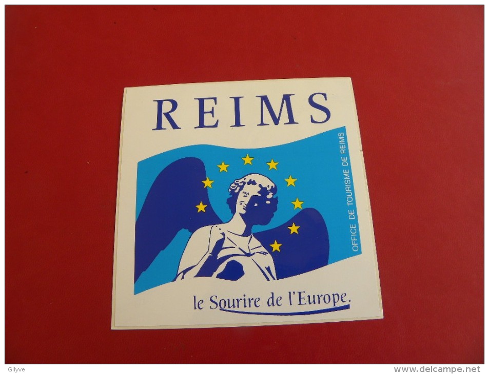 Autocollant, Sticker - REIMS - Le Sourire De L'Europe  (615 B03) - Autocollants