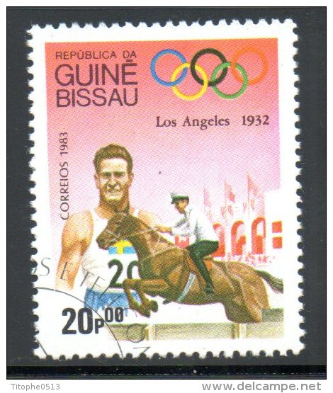 GUINEE BISSAU. N°213 Oblitéré De 1983. J.O. De Los Angeles 1932/Equitation. - Jumping