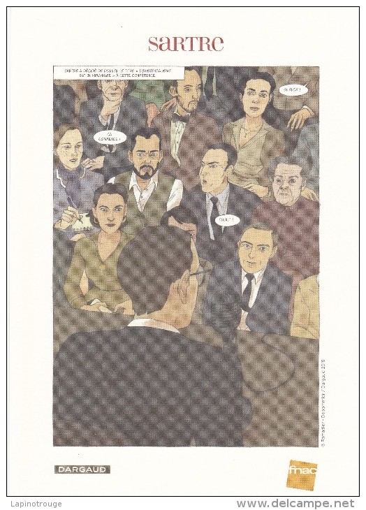 Ex-libris DEPOMMIER Anais Pour Sartre Une Existence Des Libertés Dargaud 2015 - Illustrators D - F