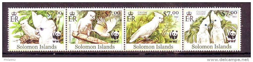 Solomon Islands 2012 Y Fauna Animals WWF Birds  MNH - Unused Stamps