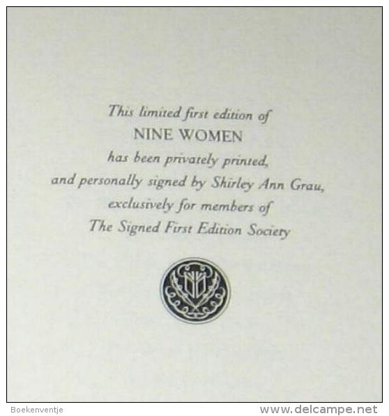 Grau Shirley Ann - Nine Women (Short Stories) - Autres & Non Classés