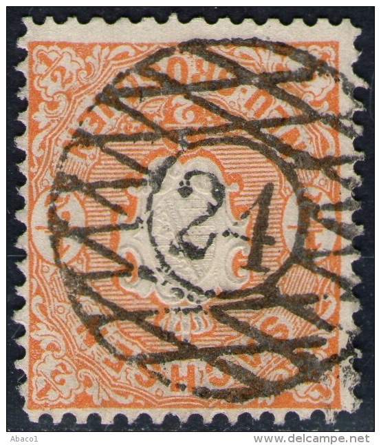 24 Wurzen Auf 1/2 Ngr. Orange - Sachsen Nr. 15 D - Pracht - Saxe